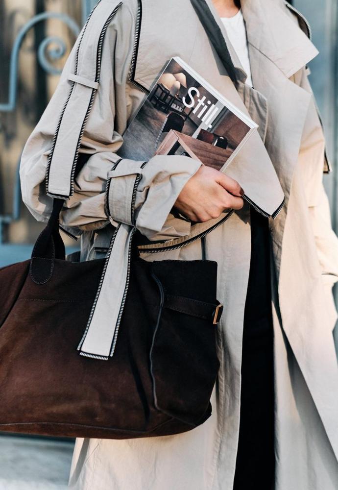 Still. carried in a tote bag on the street